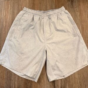 Freeballers Meripex Shorts Men L Light Grey Lined Athletic Workout Drawstring 8”